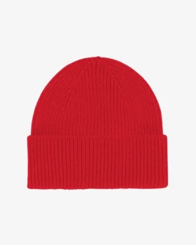 Gorro de lana merino - Rojo escarlata