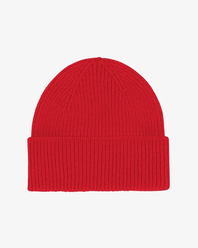 Gorro de lana merino - Rojo escarlata