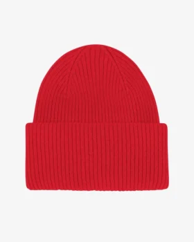 Gorro de lana merino - Rojo escarlata