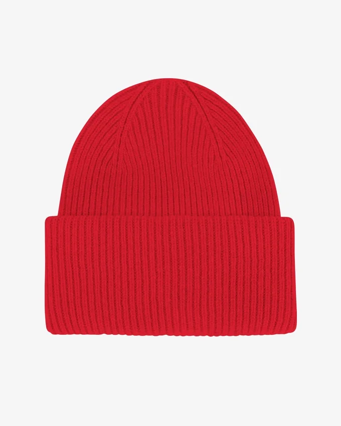 Gorro de lana merino - Rojo escarlata