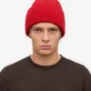 Gorro de lana merino - Rojo escarlata