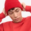 Gorro de lana merino - Rojo escarlata