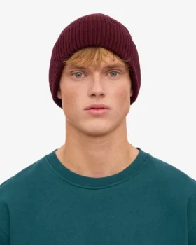 Gorro de lana merino – Rojo sangre