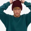 Gorro de lana merino - Rojo sangre