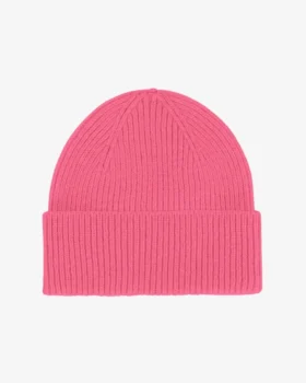 Gorro de lana merino - Rosa chicle