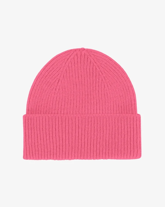 Gorro de lana merino - Rosa chicle