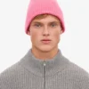 Gorro de lana merino - Rosa chicle