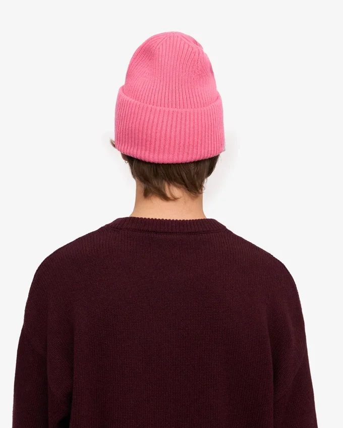 Gorro de lana merino - Rosa chicle