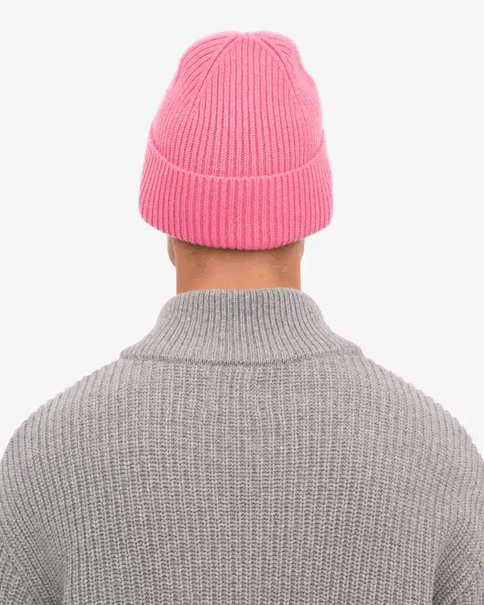 Gorro de lana merino - Rosa chicle