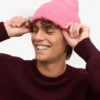 Gorro de lana merino - Rosa chicle