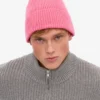 Gorro de lana merino - Rosa chicle