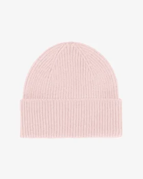 Gorro de lana merino - Rosa descolorido