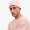 Gorro de lana merino - Rosa descolorido