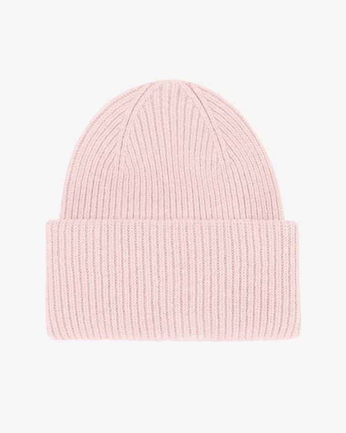 Gorro de lana merino - Rosa desvaído