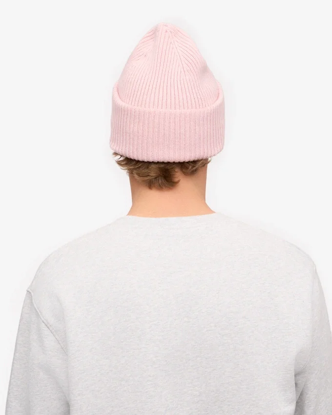 Gorro de lana merino - Rosa desvaído