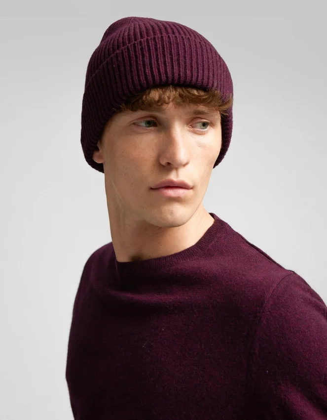 Gorro de lana merino - Gris topo cálido