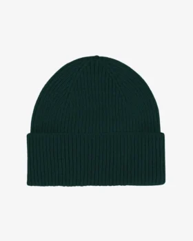 Gorro de lana merino - Verde esmeralda