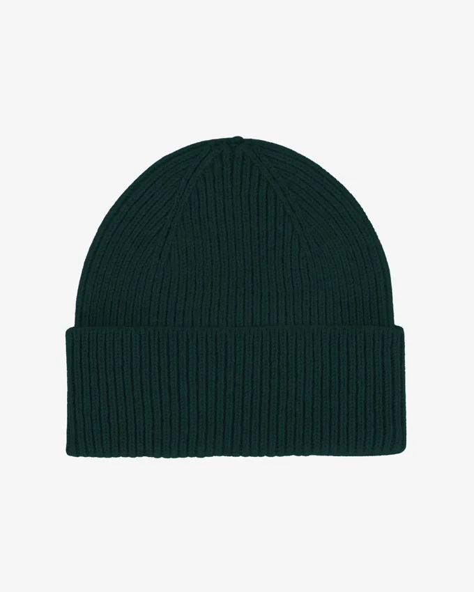 Gorro de lana merino - Verde esmeralda