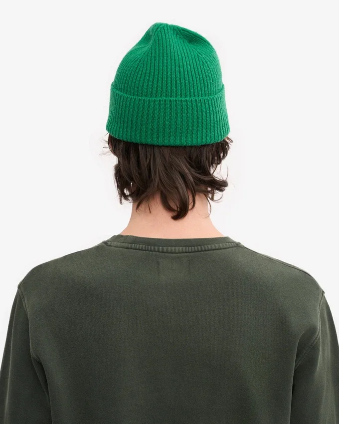 Gorro de lana merino - Verde Kelly