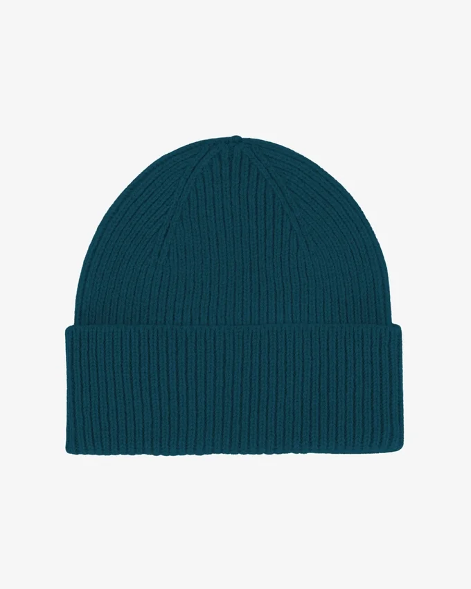 Gorro de lana merino - Verde océano