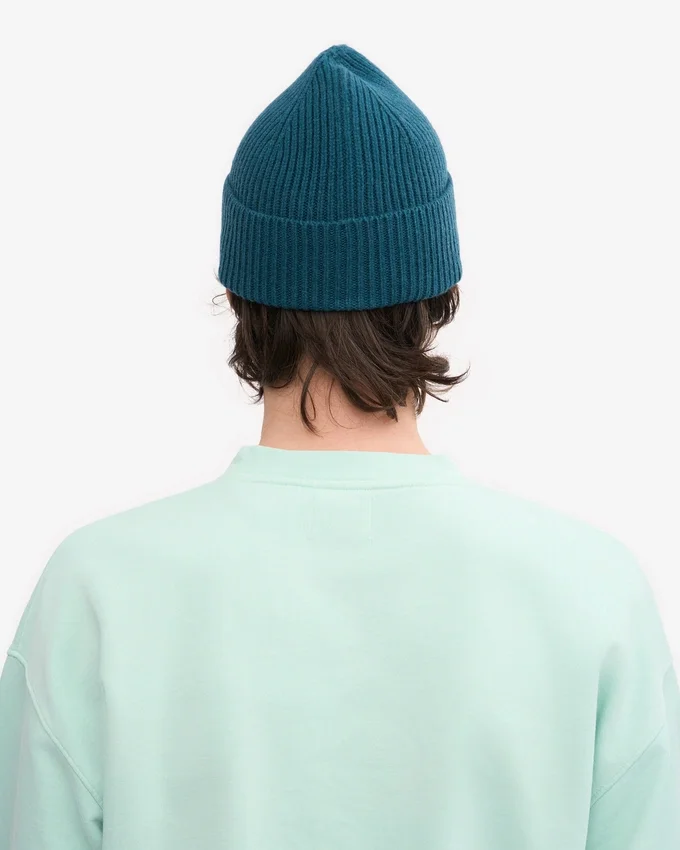 Gorro de lana merino - Verde océano