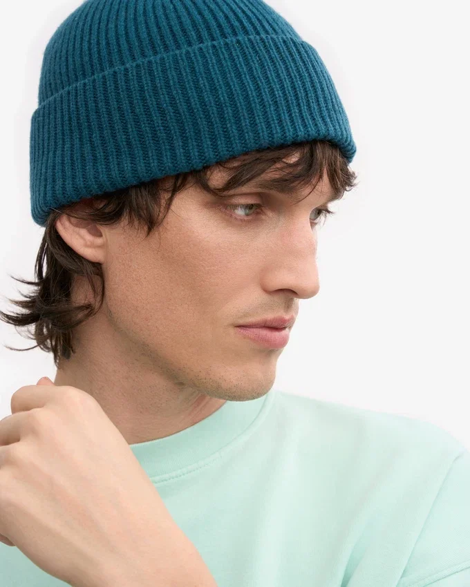 Gorro de lana merino - Verde océano