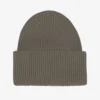 Gorro de lana merino - verde oliva apagado