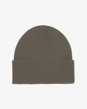 Gorro de lana merino - verde oliva apagado
