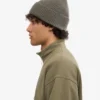 Gorro de lana merino - verde oliva apagado