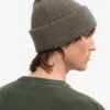Gorro de lana merino - verde oliva apagado