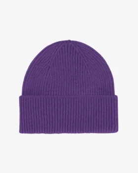 Gorro de lana merino - Violeta ultravioleta