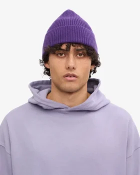 Gorro de lana merino – Violeta ultravioleta