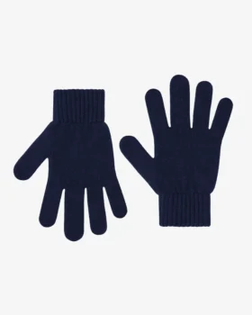 Guantes de lana merino - Azul marino