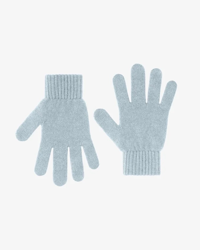 Guantes de lana merino - Azul polar