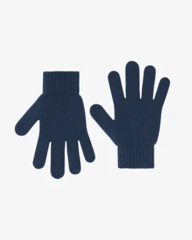 Guantes de lana merino - Azul real