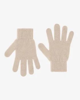 Guantes de lana merino - Blanco marfil
