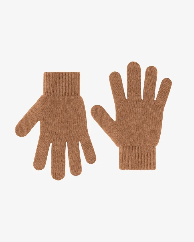 Guantes de lana merino - Camello del Sáhara