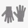 Guantes de lana merino - Gris jaspeado
