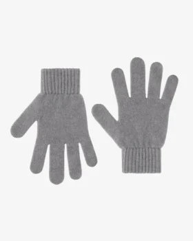 Guantes de lana merino - Gris jaspeado
