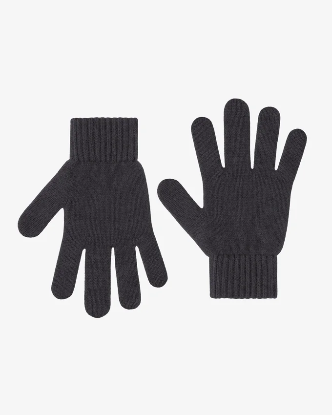 Guantes de lana merino - Gris lava
