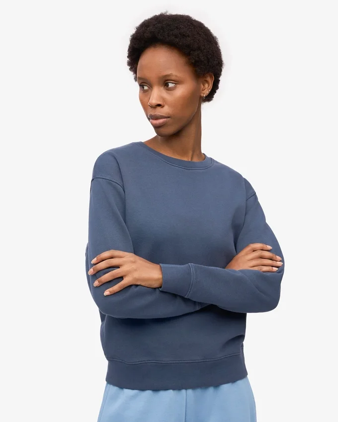 Jersey Classic Organic de algodón para mujer - Azul petróleo