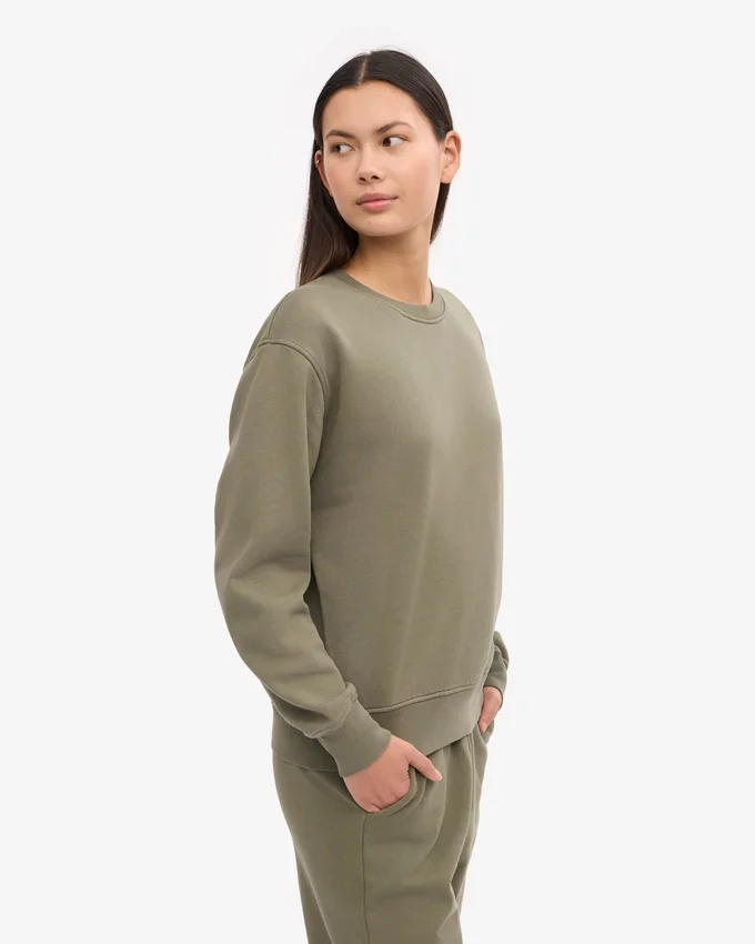 Jersey Classic Organic para mujer - Oliva polvoriento