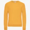 Jersey clásico de lana merino - Amarillo quemado