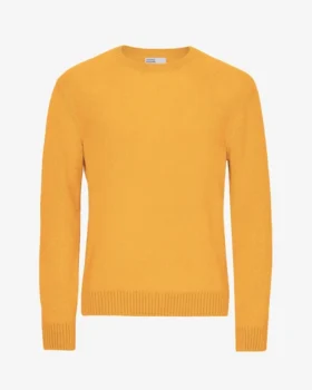 Jersey clásico de lana merino - Amarillo quemado