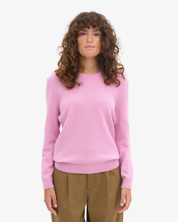Jersey clásico de lana merino para mujer - Flor de cerezo
