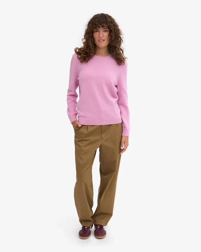 Jersey clásico de lana merino para mujer - Flor de cerezo