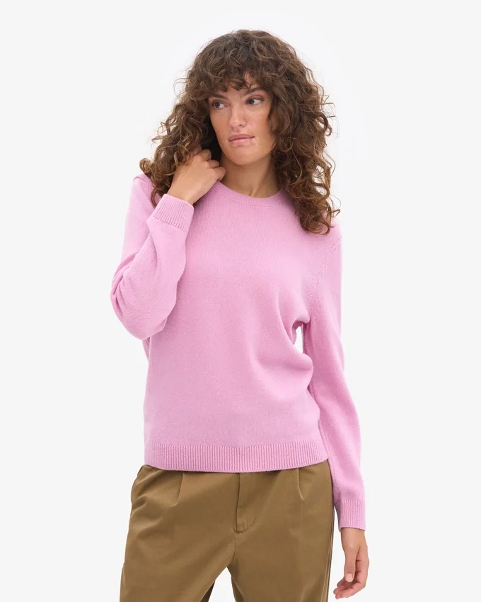 Jersey clásico de lana merino para mujer - Flor de cerezo