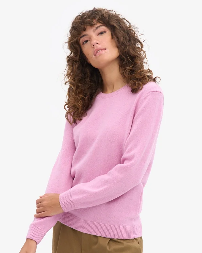 Jersey clásico de lana merino para mujer - Flor de cerezo