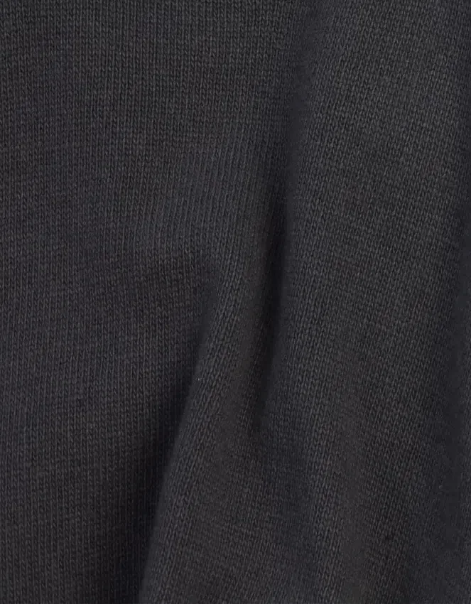 Jersey de cuello redondo de lana merino ligera - Gris lava