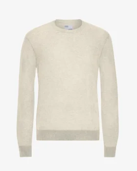 Jersey de lana merino ligera - Blanco marfil